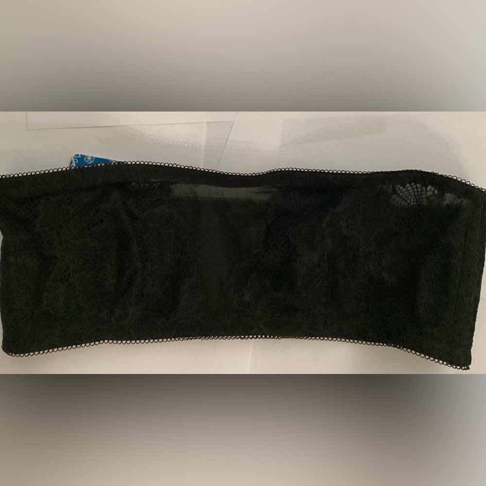 Free People Black Lace Bandeau Bra